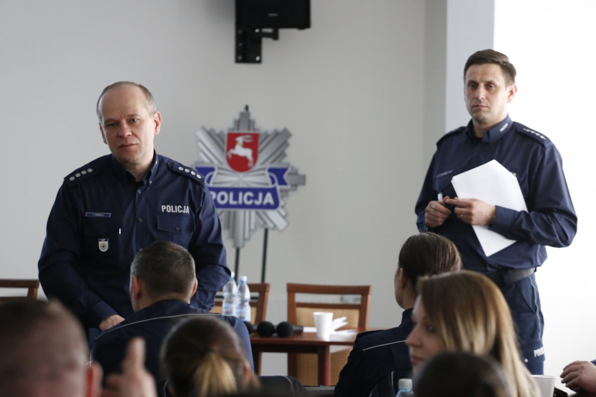 Nauczyciele policyjni ze Szkoły Policji w Katowicach