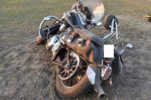 fot.: wypadek motocyklisty