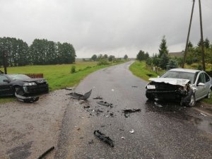 fot. wypadek z udziałem pijanego kierowcy