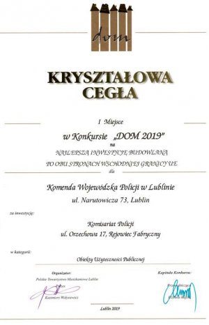 dyplomy dla KWP w Lublinie