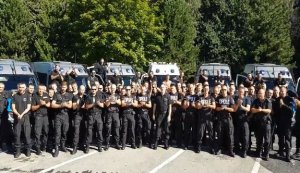 Policjanci dziękują pielgrzymom i uczestnikom biorącym udział w ŚDM za wsparcie