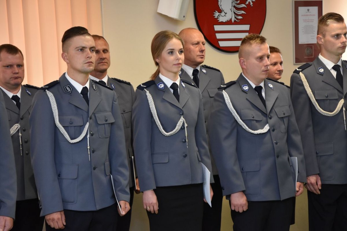 Policjanci KPP w Biłgoraju mianowani na wyższe stopnie służbowe