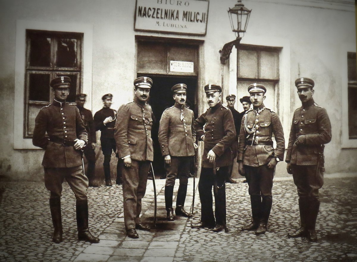 Portret milicjantów Milicji Miejskiej w Lublinie z lat 1916-1919