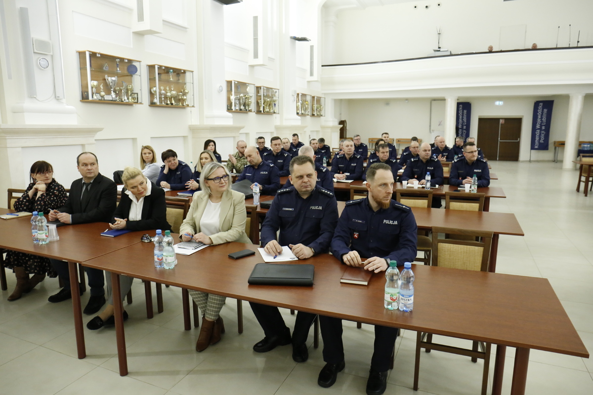 Odprawa roczna w Komędzie Wojewózkiej Policji w Lublinie