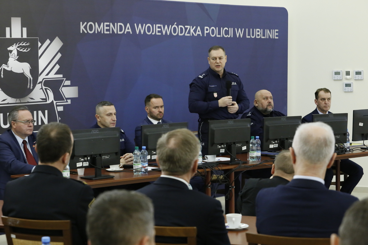 Odprawa roczna w Komędzie Wojewódzkiej Policji w Lublinie