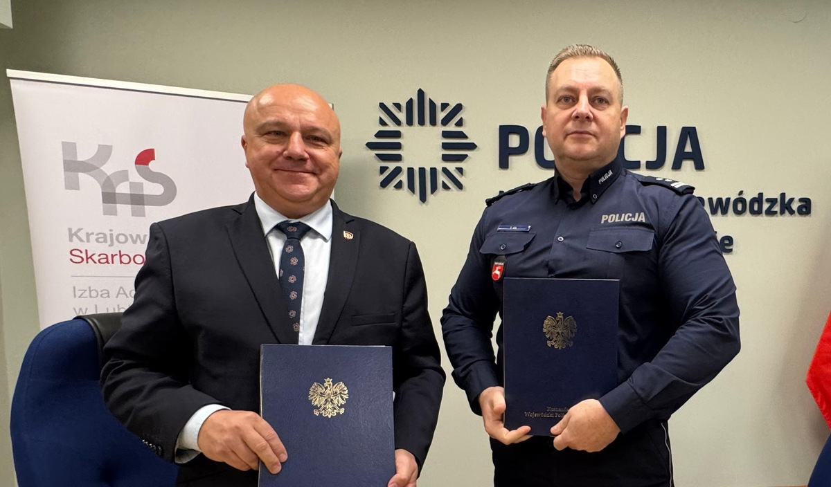 Podpisane porozumienie o współpracy pomiędzy Komendantem Wojewódzkim Policji w Lublinie i Dyrektorem Izby Administracji Skarbowej w Lublinie