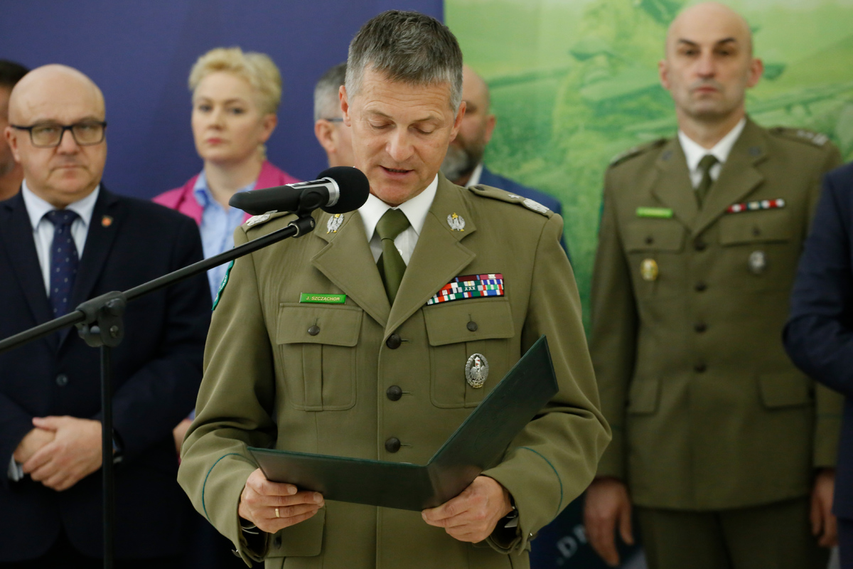 Komendant Nadbużańskiego Oddziału Straży Granicznej generał brygady Straży Granicznej Jacek Szcząchor