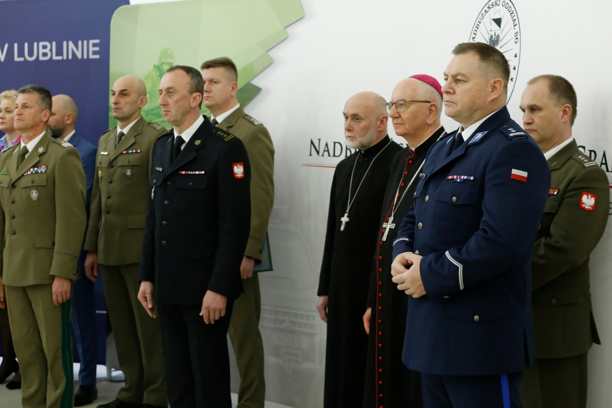 ubelski Garniozn Policji reprezentował Komendant Wojewódzki Policji w Lublinie młodszy inspektor Tomasz Gil 