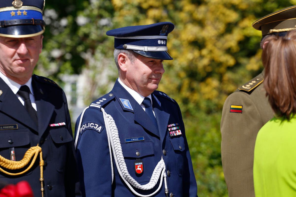 Zastępca Komendanta Wojewódzkiego Policji w Lublinie inspektor Andrzej Mioduna