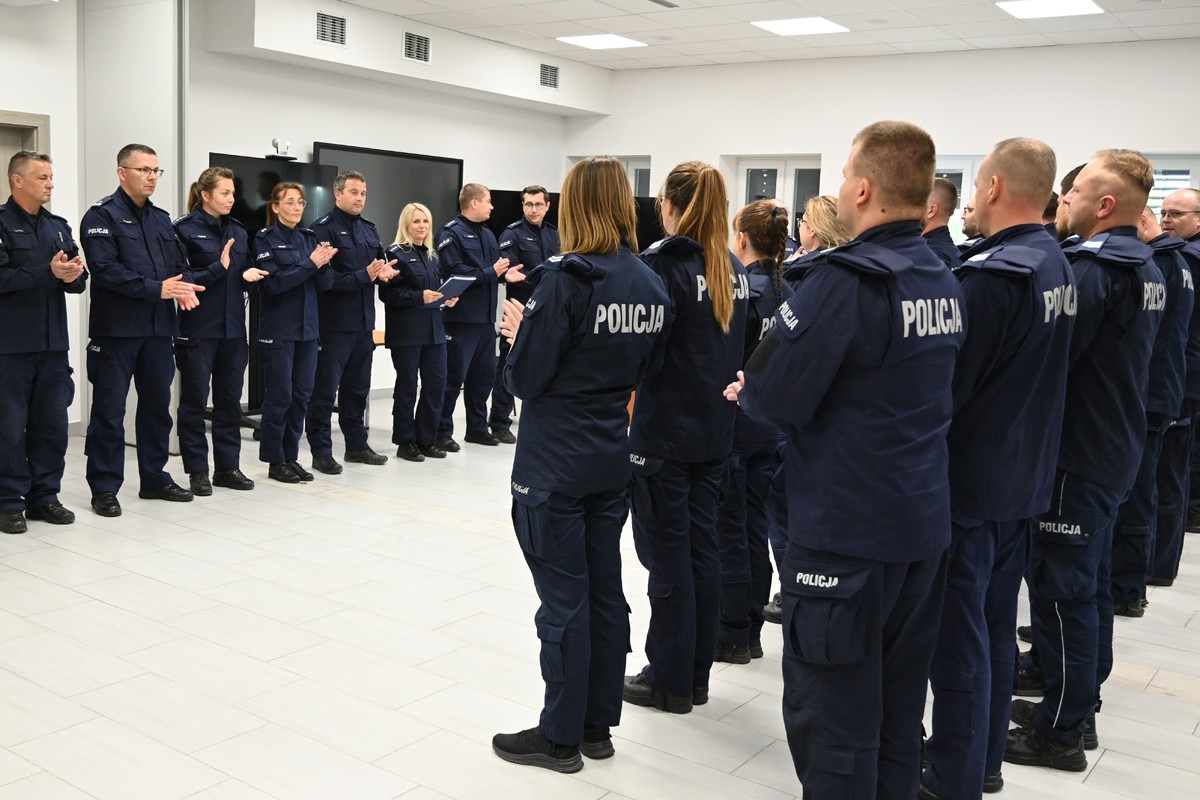 zbiórka policjantów 