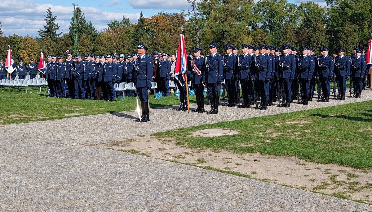 policjanci podczas XXIV Jasnogórskich Spotkaniach Środowiska Policyjnego