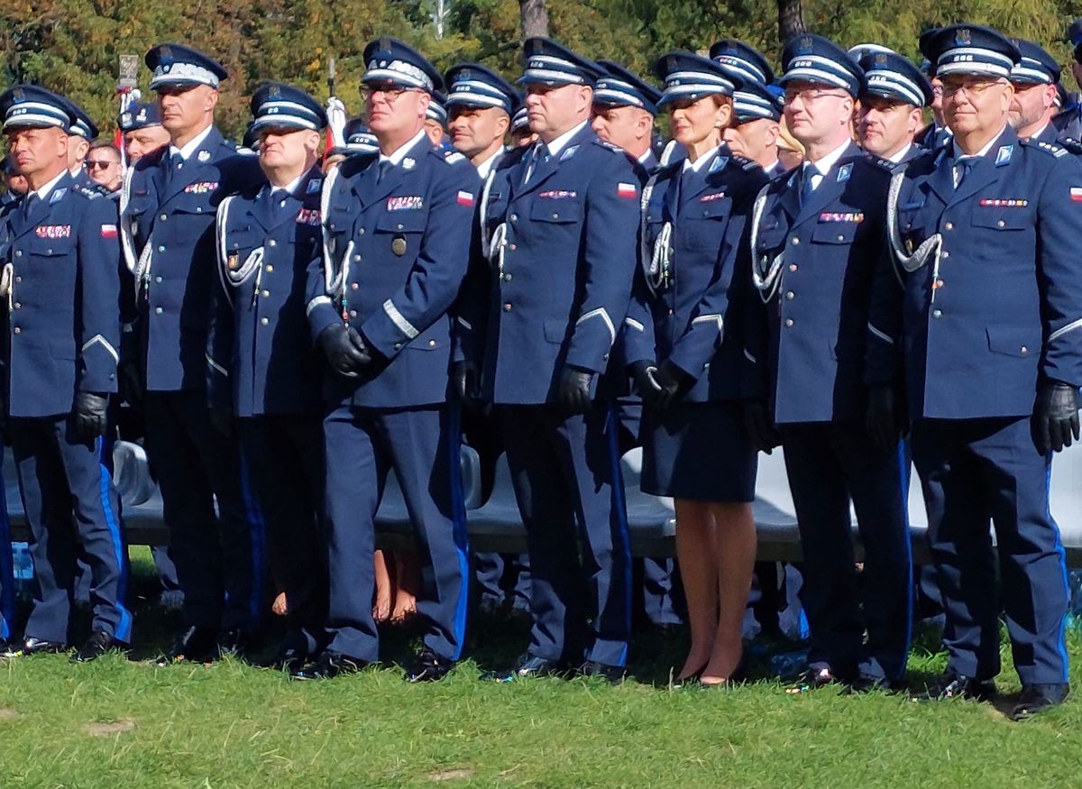 policjanci podczas XXIV Jasnogórskich Spotkaniach Środowiska Policyjnego