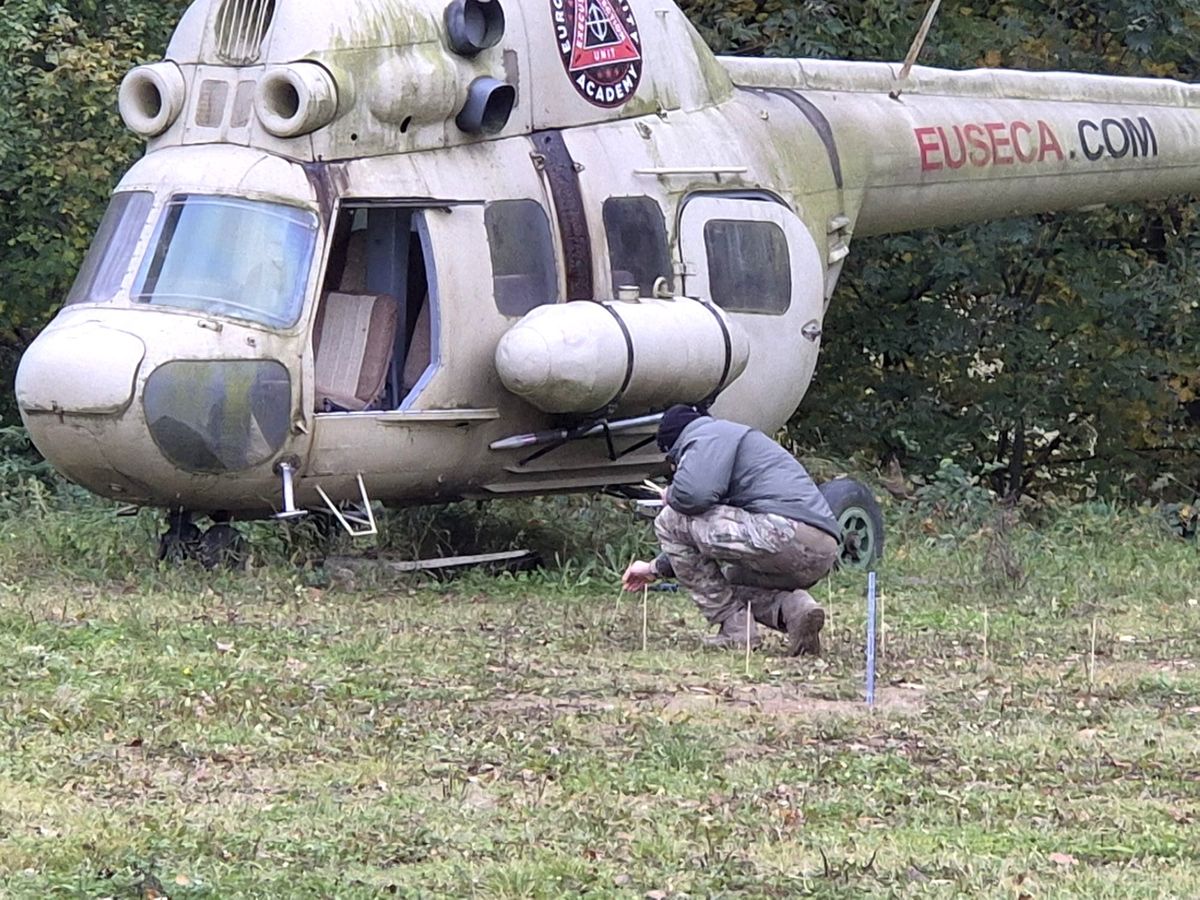 ćwiczenia z użyciem śmigłowca
