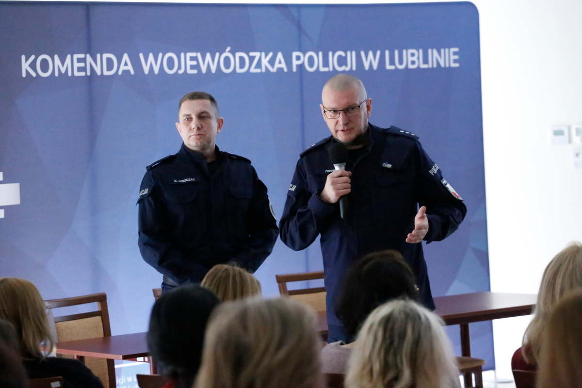 Instruktorzy z Sekcji Doskonalenia Zawodowego Wydziału Kadr i Szkolenia KWP w Lublinie