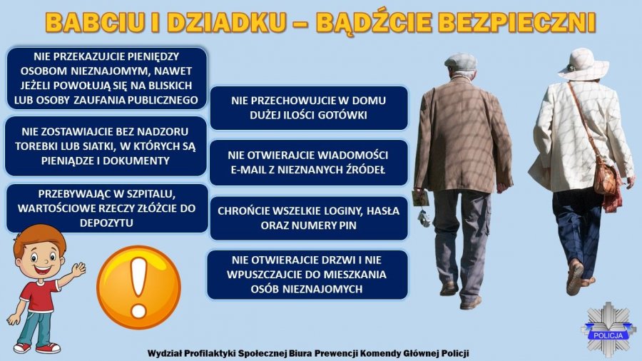 plakat z poradami dla seniorów
