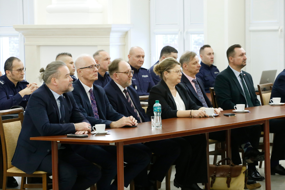 Obecni na odprawie I Wicewojewoda Lubelski Pan Wojciech Wołoch, Zastępca Prezydenta Miasta Lublin Pan Mariusz Banach