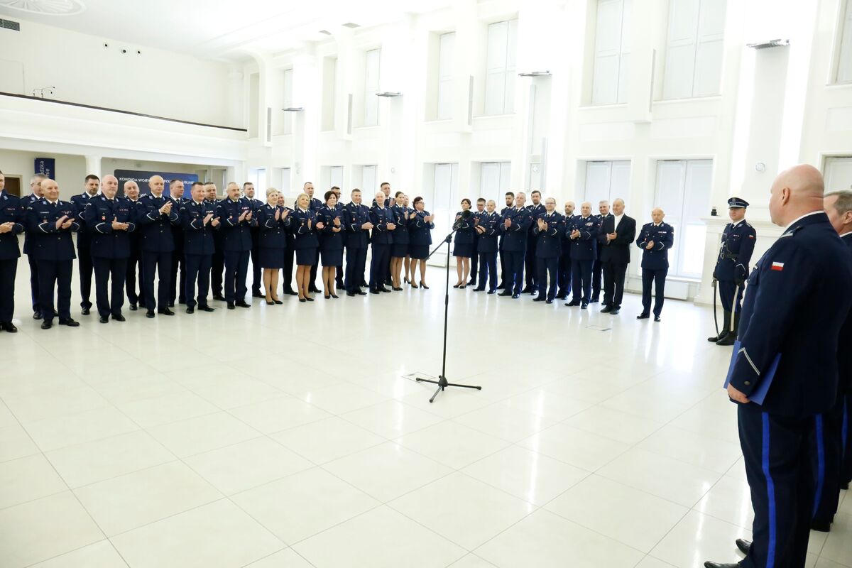 Kadra kierownicza Lubelskiej Policji w Lublinie 