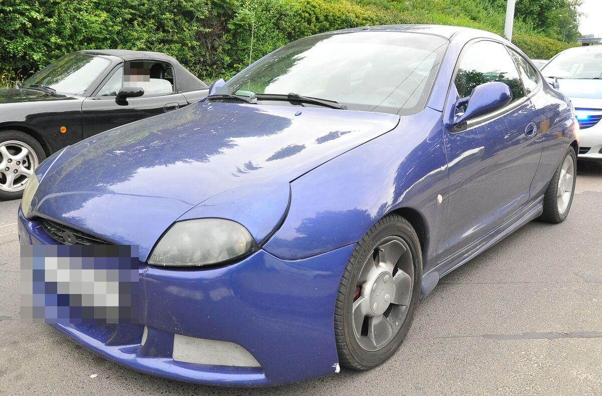 Auto zatrzymanego mężczyzny.