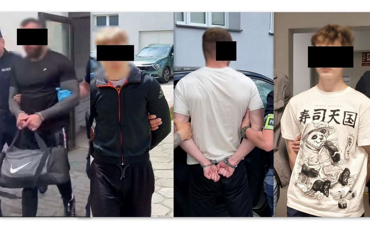 Zatrzymani mężczyźni.