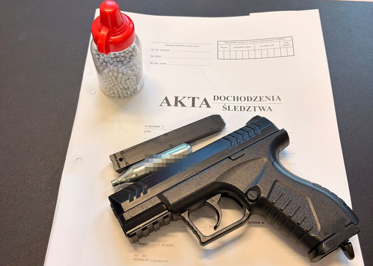 zabezpieczona wiatrówka