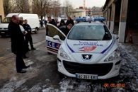 Radiowóz francuskiej policji drogowej