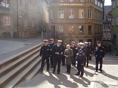 Polscy i niemieccy policjanci podczas wizyty