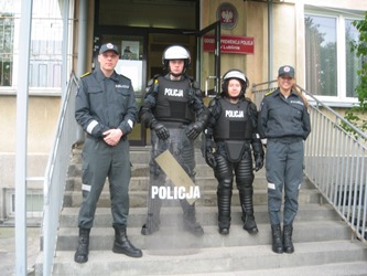 Policjanci z Litwy w siedzibie Oddziału Prewencji Policji w Lublinie