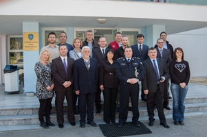 Zdjęcie uczestników wizyty z przedstawicielami Policji greckiej