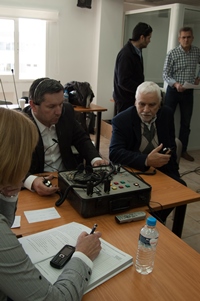 Polscy i greccy negocjatorzy podczas ćwiczeń praktycznych