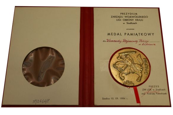 Medal pamiątkowyLigi Obrony Kraju