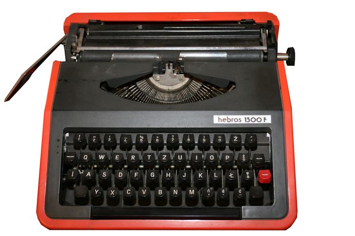 Maszyna do pisania walizkowa hebros 1300 F
