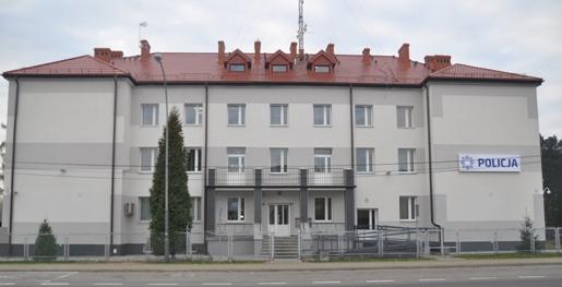 ztermomodernizowany budynek Komendy Powiatowej Policji w Janowie Lubelskim