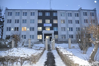 ztermomodernizowany budynek Komendy Powiatowej Policji w Kraśniku