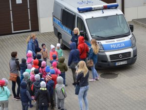 Spotkanie policjantów z przedszkolakami w komendzie