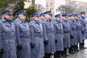 Kadra kierownicza garnizonu lubelskiej policji.