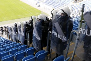 Lubelscy policjanci ćwiczyli na Stadionie Arena Lublin