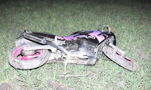 rozbity motocykl