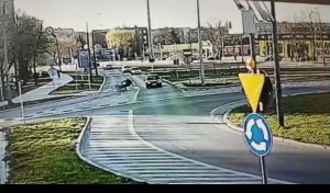fot.: Wypadek rowerzysty w Świdniku