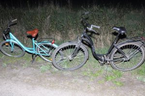 fot.: zdjęcie rowerów, które brały udział w zdarzeniu drogowym w m. Husynne