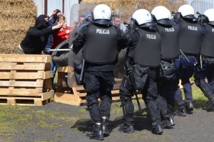 Policjanci podczas turnieju