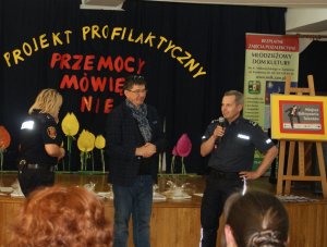 mł. insp. Andrzej Mioduna podczas wystąpienia do uczestników konkursu