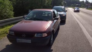 policyjna kontrola podczas akcji alkohol i narkotyki.