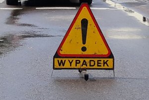 fot. znak ostrzegawczy &quot;Wypadek&quot;