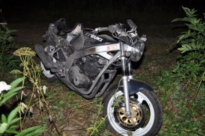 fot.: Motocykl z wypadku w Sochach