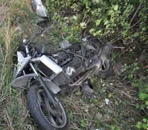uszkodzony motocykl