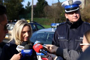 funkcjonariusze KWP w Lublinie podczas briefingu