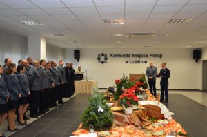 Przedświąteczne spotkanie w Komendzie Miejskiej Policji w Lublinie
