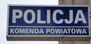 napis Policja Komenda Powiatowa