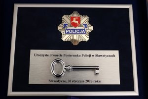 Symboliczny klucz do Posterunku Policji w Sławatyczach