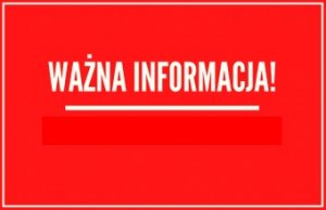 napis Ważna informacja